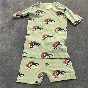 Hanna Andersson organic pjs shirt set